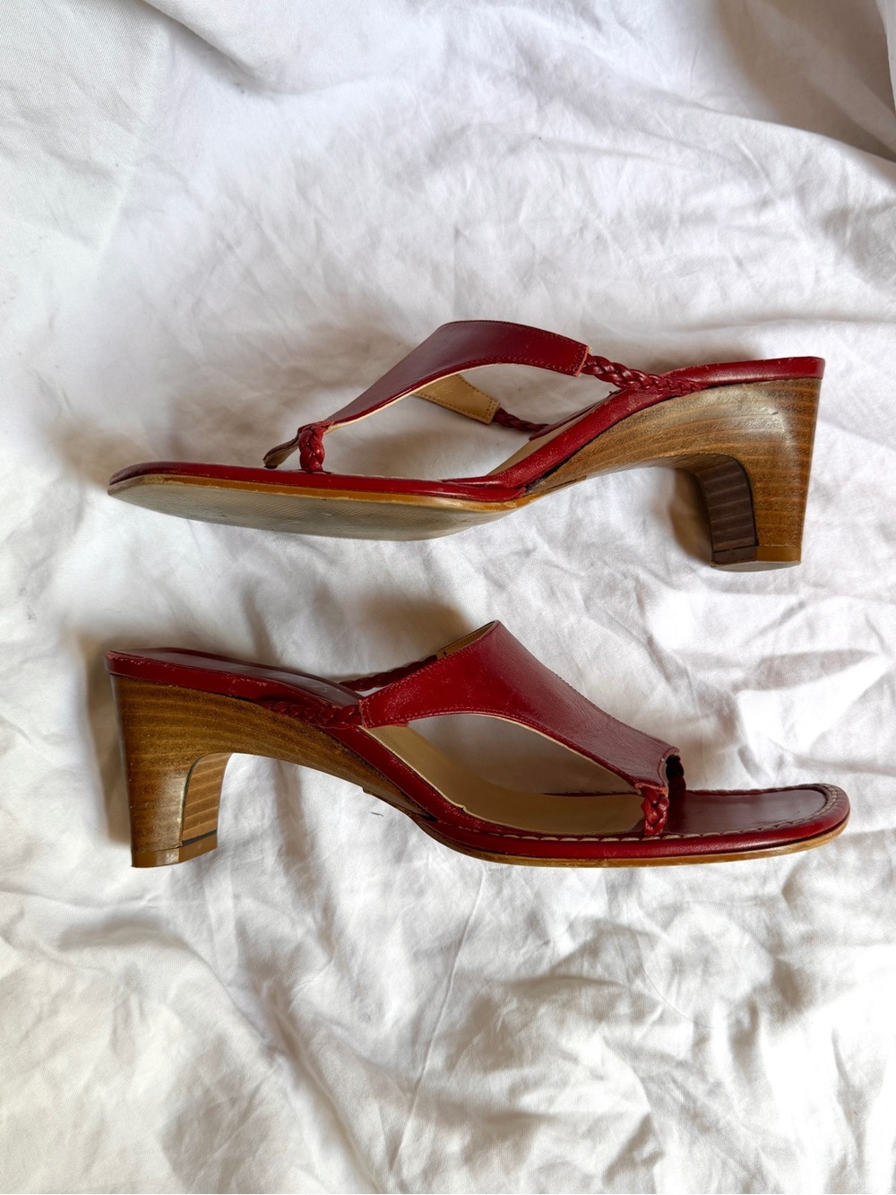 ❤️Vintage // Elle Red Leather Heels❤️